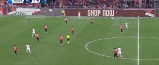 【意甲】5分钟连入3球登顶，AC米兰3比0莱切